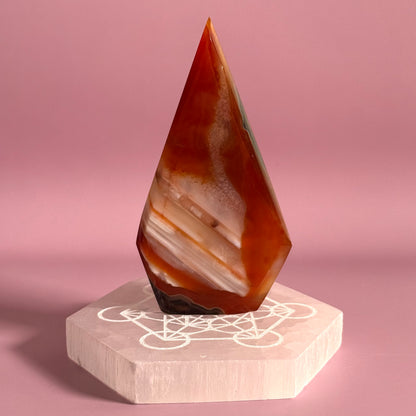 Carnelian Mixed Agate Arrow Head