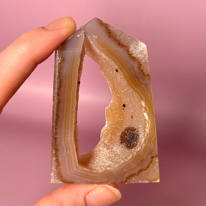 Druzy Agate Geode Tower