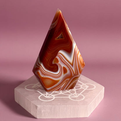 Carnelian Mixed Agate Arrow Head