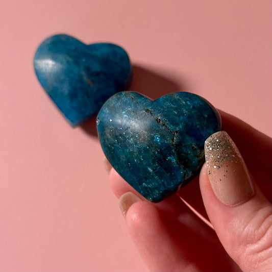 Blue Apatite Heart