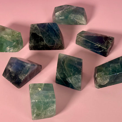 Blue & Green Fluorite Gushers