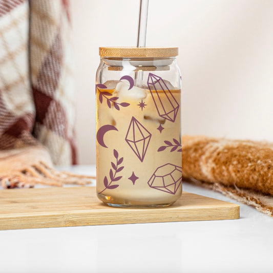 Glass Tumbles with Straws