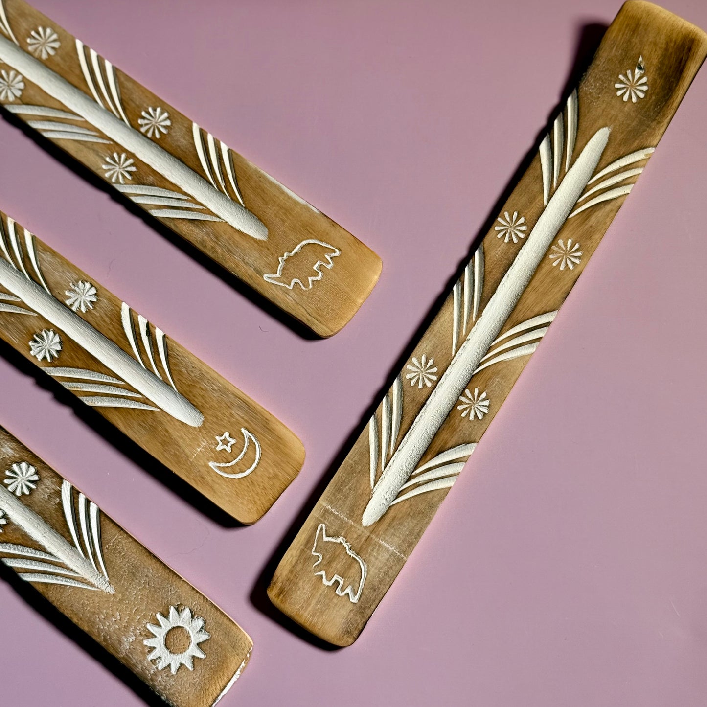 Antique Wooden Incense Stick Holder