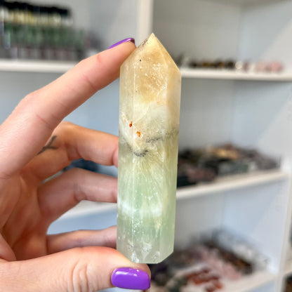 Pistachio Calcite Tower