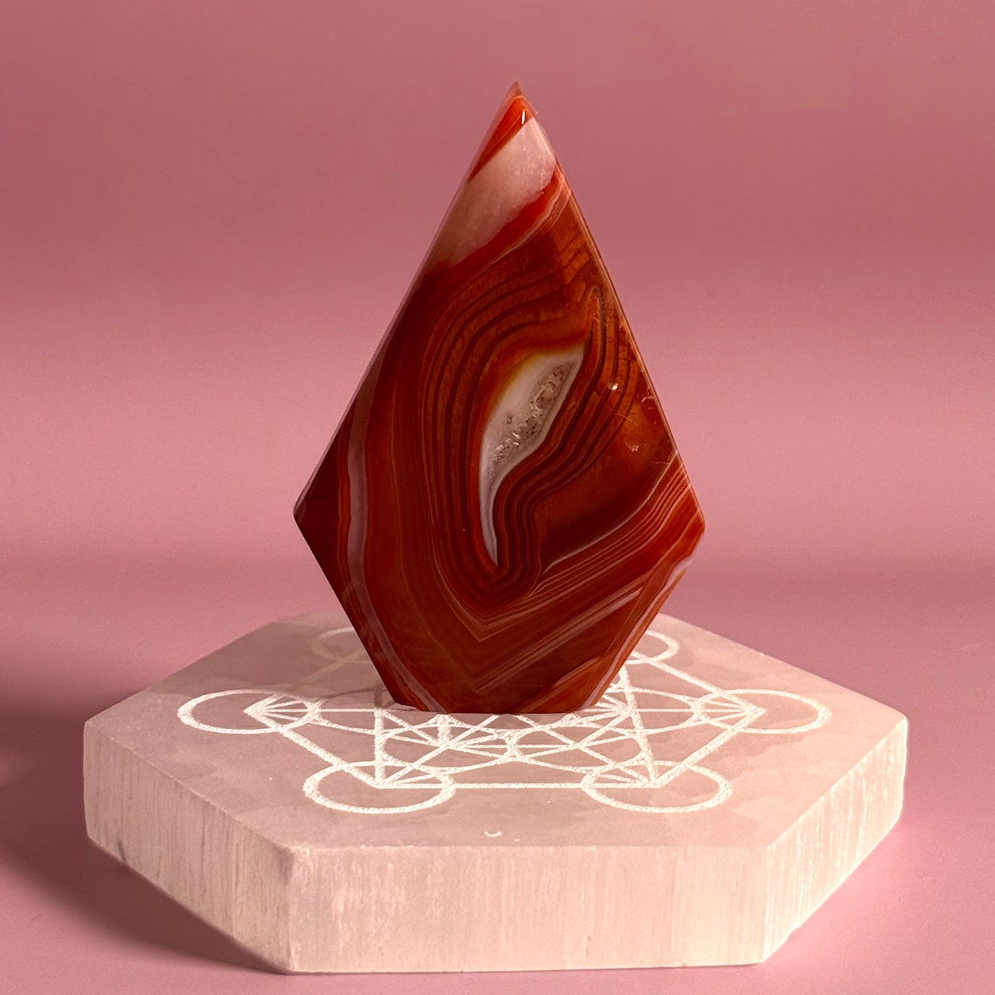 Carnelian Mixed Agate Arrow Head