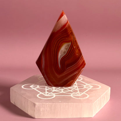 Carnelian Mixed Agate Arrow Head