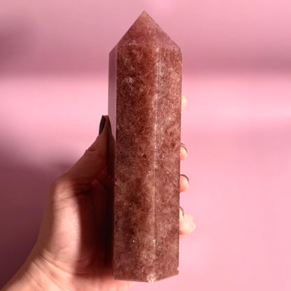 Strawberry Quartz Large Tower