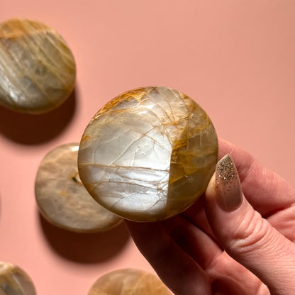 Mixed Moonstone Palm Stones