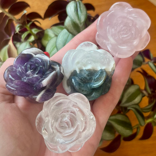 Crystal Rose Carving