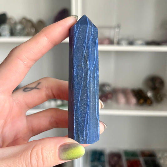 Natural Blue Aventurine Tower