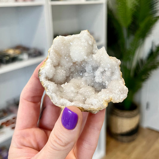 Druzy Natural Quartz Geode Crystal