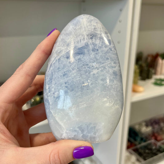Blue Calcite Free Form