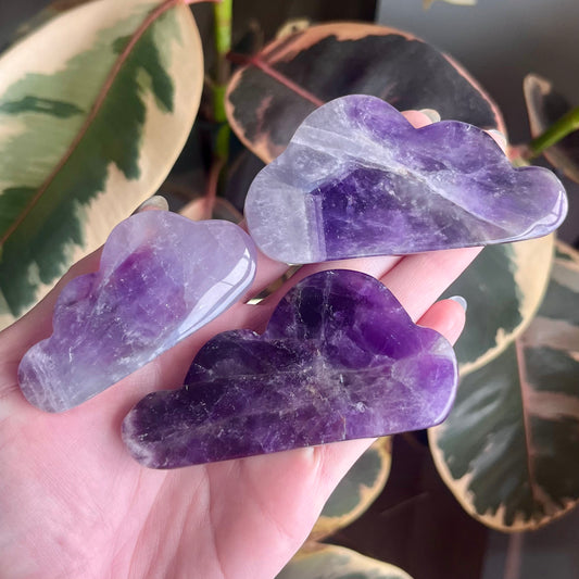 Gorgeous Chevron Amethyst Crystal Cloud Carving