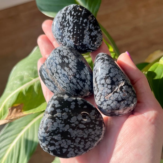 Large Snowflake Obsidian Crystal Tumble