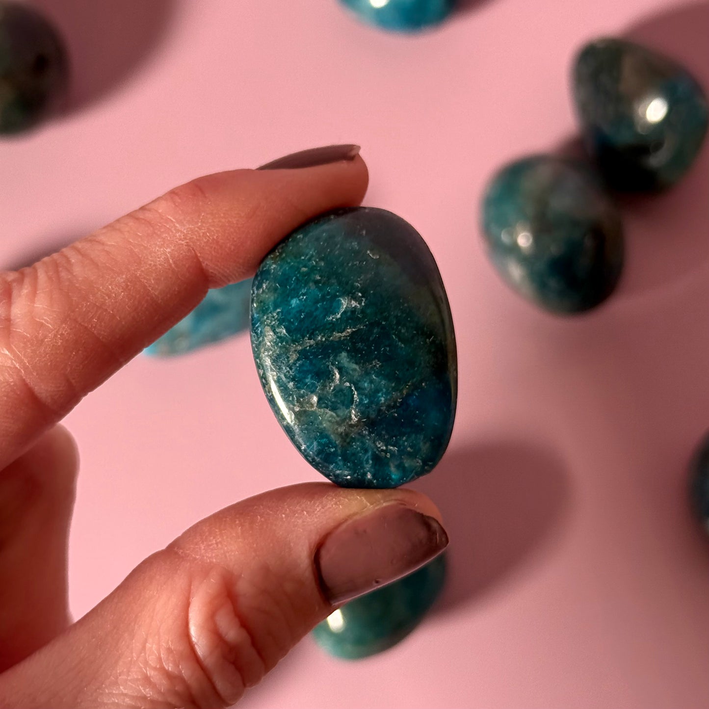 Blue Apatite Tumble
