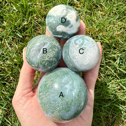 Great Quality Moss Agate Sphere