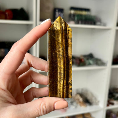 *Imperfect* Tiger Eye 4 Sided Tower