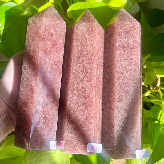 Strawberry Quartz Large Tower