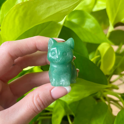 Crystal Kitty Carving