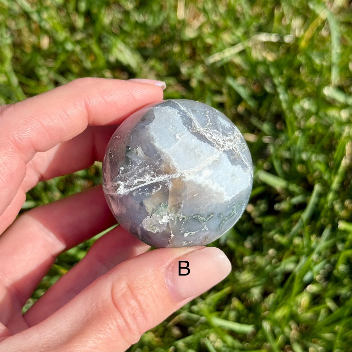 IMPERFECT Moss Agate Sphere