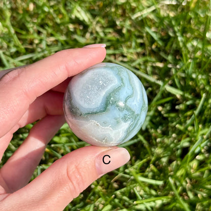 IMPERFECT Moss Agate Sphere