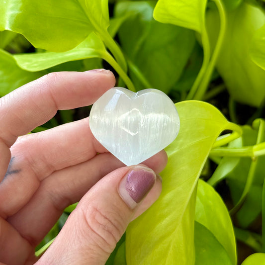 Selenite Heart