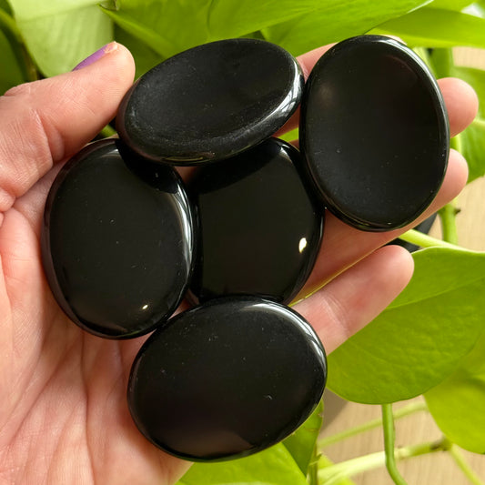 Black Obsidian Worry Stone
