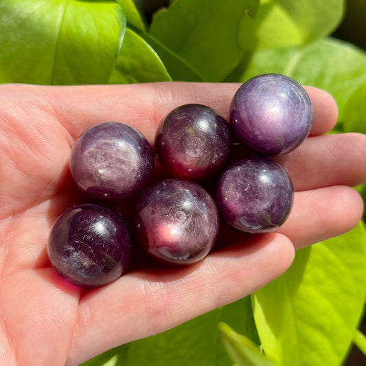 Lepidolite Purple Mica Sphere