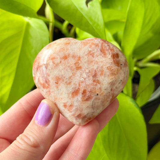 Large Sunstone Heart