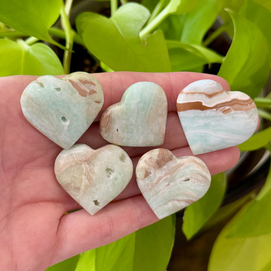 Caribbean Calcite Heart