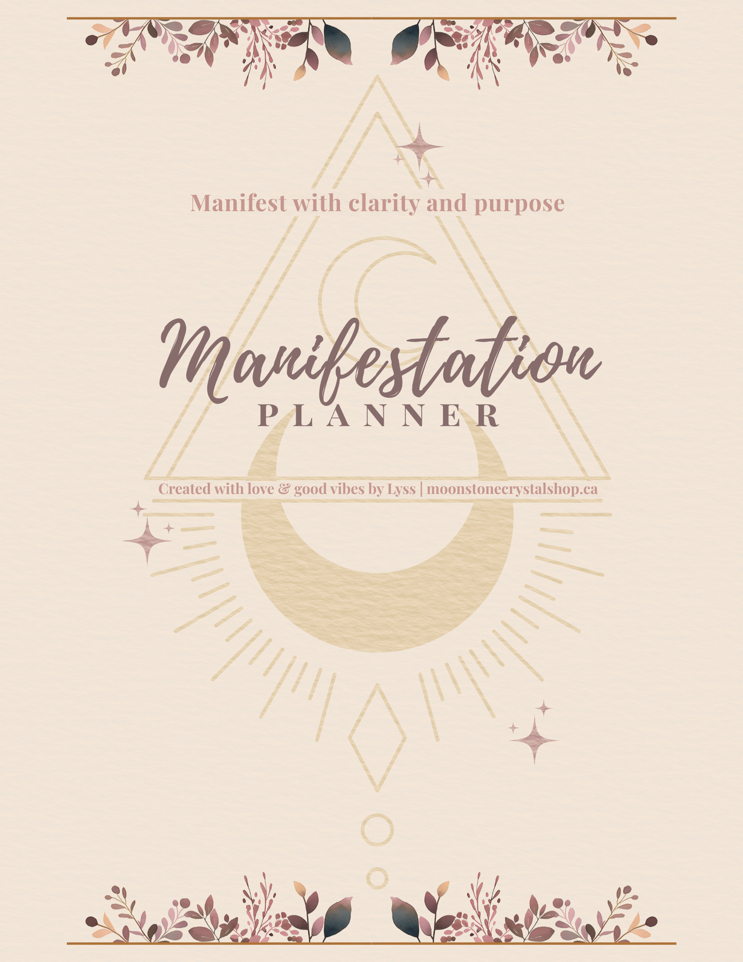 Manifestation Planner - Guided Journal for Alignment, Clarity & Abundance