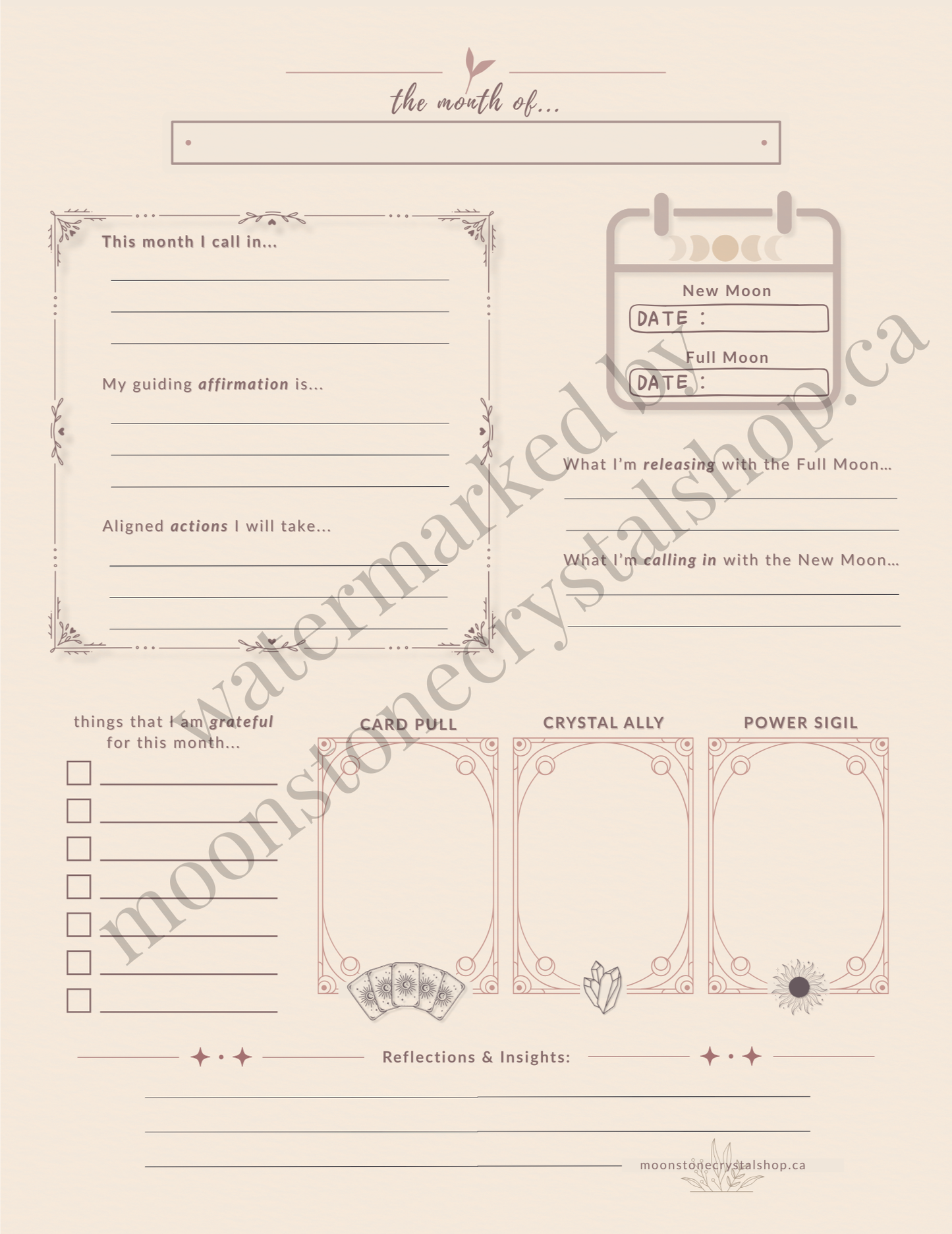 Manifestation Planner - Guided Journal for Alignment, Clarity & Abundance