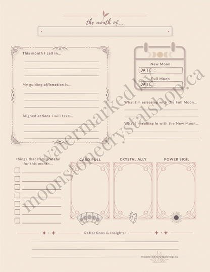 Manifestation Planner - Guided Journal for Alignment, Clarity & Abundance