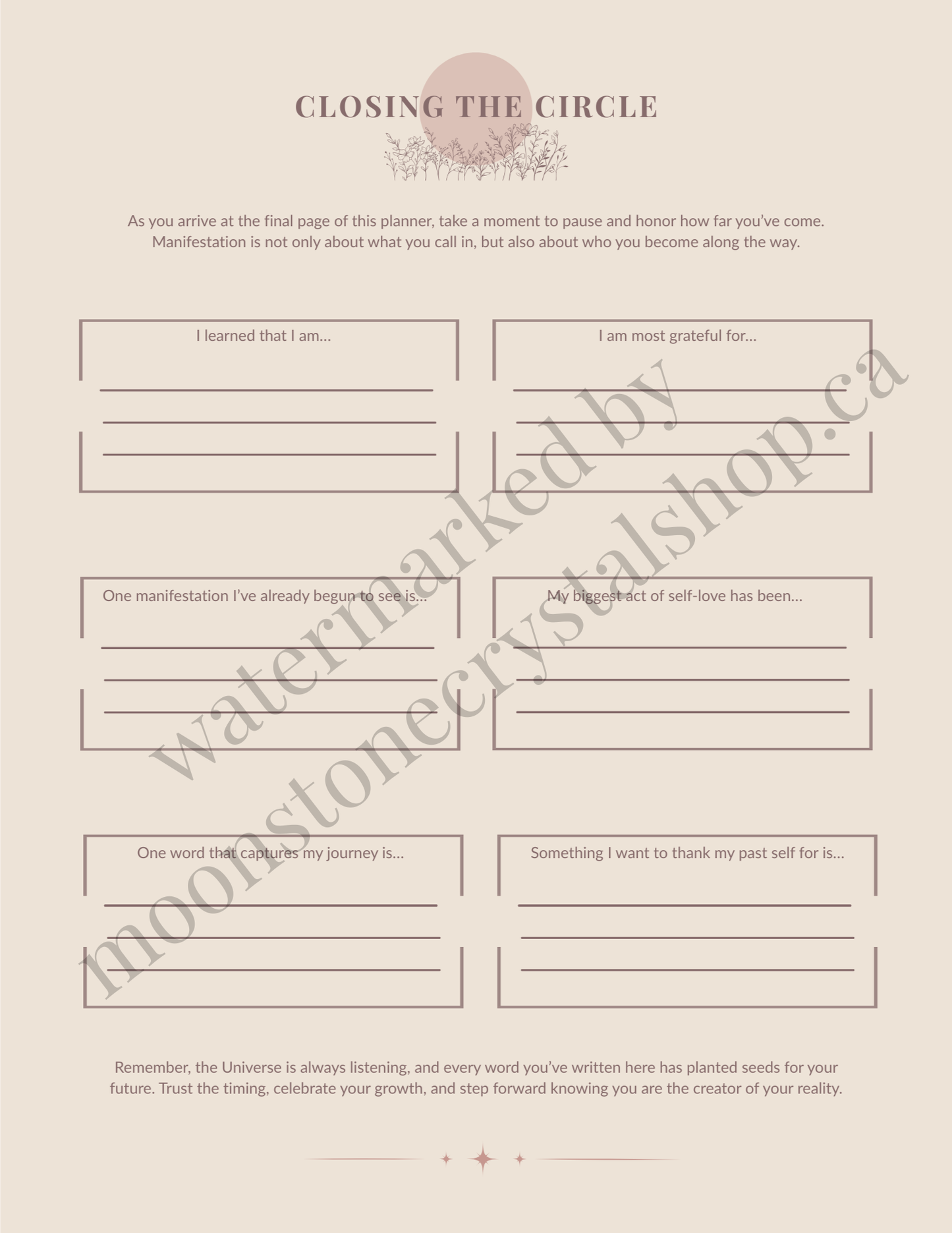 Manifestation Planner - Guided Journal for Alignment, Clarity & Abundance