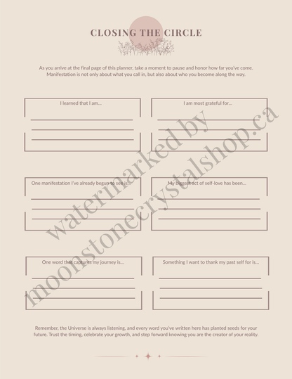 Manifestation Planner - Guided Journal for Alignment, Clarity & Abundance