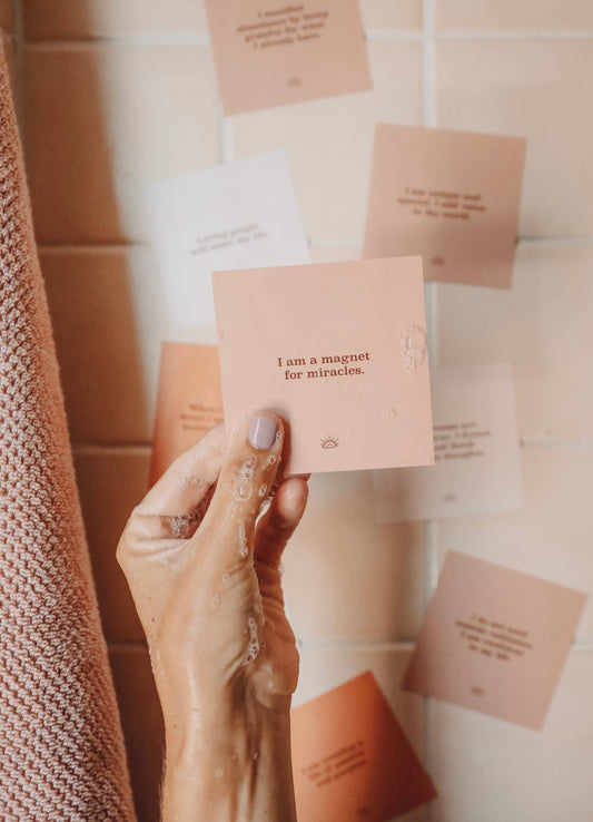 Shower Affirmations, Positivity, Change, Water Proof, Small Business