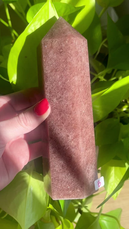 Strawberry Quartz Large Tower